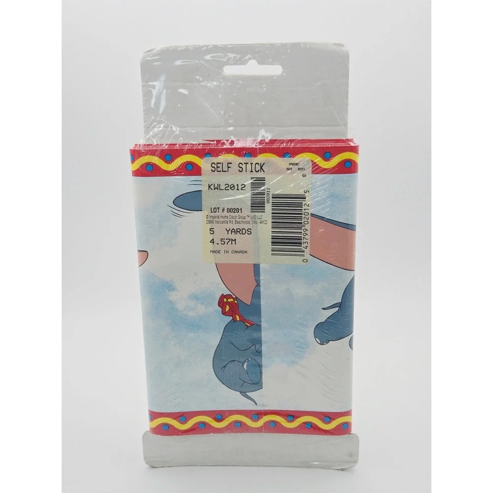 Vintage Disney Classics Dumbo Self Stick Wallpaper Border Sunworthy 5 Yards